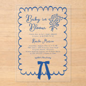 Baby in Bloom Doodle Baby Shower Uitnodiging (Voorkant)