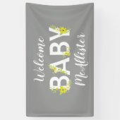Baby in Bloom Douche Geel Spandoek (Verticaal)