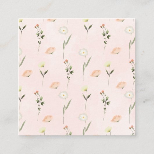 Baby in Bloom Douche Luier Raffle Informatiekaartje (Achterkant)