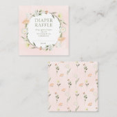 Baby in Bloom Douche Luier Raffle Informatiekaartje (Voorkant / Achterkant)