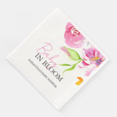 Baby In Bloom Douche Waterverf Bloemen Servet (Hoek)