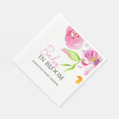 Baby In Bloom Douche Waterverf Bloemen Servet (Hoek)