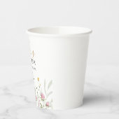 Baby in Bloom Douche wilde bloemen Papieren beker (Links)