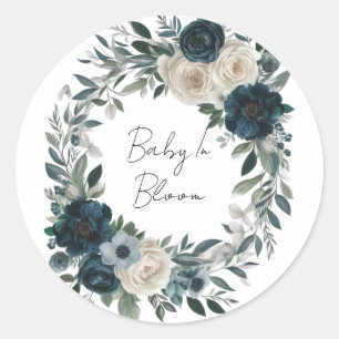 Baby In Bloom: Een tuin-geïnspireerd Baby shower Ronde Sticker