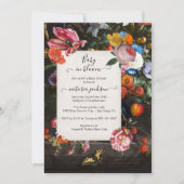 Baby in Bloom Elegant Bloemen Baby shower Kaart (Voorkant)