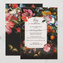 Baby in Bloom Elegant Bloemen Baby shower