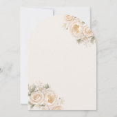 Baby in Bloom Elegant Bow Baby Shower Kaart (Achterkant)