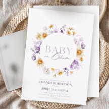 Baby in Bloom - Elegant Floral Baby shower