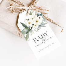 Baby in Bloom Elegant Greenery Favor