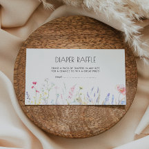 Baby in Bloom Elegant Wildflowers Luier Raffle