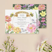 Baby in Bloom Emerald Green Wildflower Baby shower Kaart