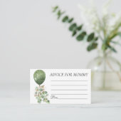 Baby in Bloom | Eucalyptus ballon mama advies Informatiekaartje (Staand voorkant)
