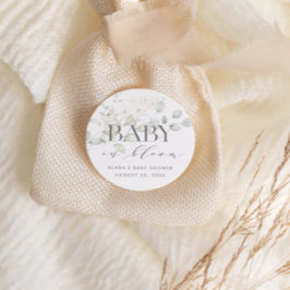 BABY IN BLOOM Favor- of envelopstickers Ronde Sticker