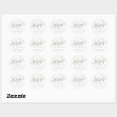 BABY IN BLOOM Favor- of envelopstickers Ronde Sticker (Vel)