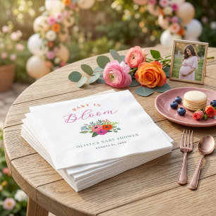 Baby in Bloom Felicitatie Baby in Bloei Baby Borre Servet