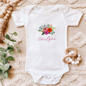 Baby in Bloom Felicitatie Baby Naam Romper