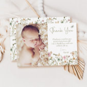 Baby in Bloom Floral Baby shower Bedankkaart