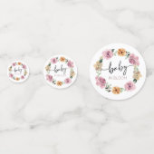 Baby in Bloom Floral Baby shower Confetti (Voorkanten)