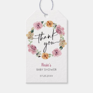 Baby in Bloom Floral Baby shower Dank u Cadeaulabel