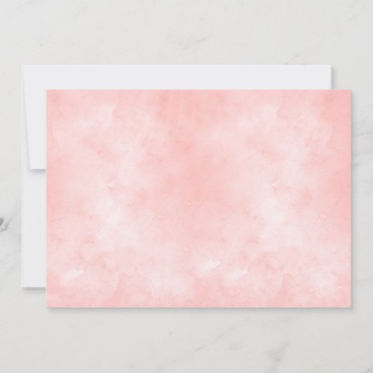 Baby in bloom floral baby shower foto-uitnodiging kaart (Achterkant)