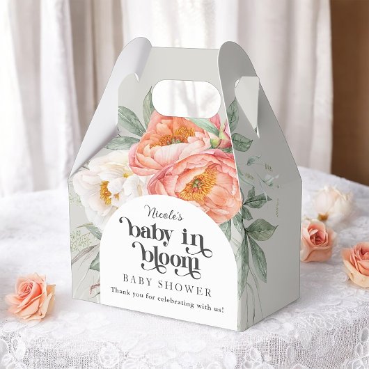 Baby in Bloom Floral Baby shower Hartelijk dank Bedankdoosjes