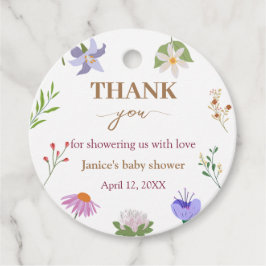 Baby in Bloom Floral Baby shower Hartelijk dank Bedankjes Labels