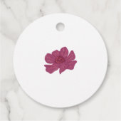 Baby in Bloom Floral Baby shower Hartelijk dank Bedankjes Labels (Achterkant)