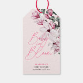 Baby in Bloom Floral Baby shower Hartelijk dank Cadeaulabel (Achterkant)