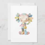 Baby in Bloom Floral Baby shower Invitation (Achterkant)