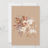 Baby in Bloom Floral Baby shower Invitation (Achterkant)