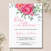 Baby in Bloom Floral Baby shower Invitation Uitnodiging Briefkaart