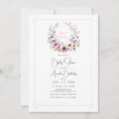 Baby in Bloom Floral Baby shower Kaart (Voorkant)