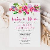 Baby in Bloom Floral Baby shower Kaart