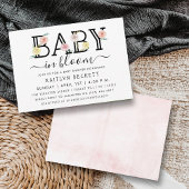 Baby in Bloom Floral Baby shower Kaart