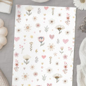 Baby in Bloom Floral Baby shower Kaart