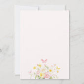 Baby in Bloom Floral Baby shower Kaart (Achterkant)