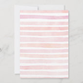 Baby in Bloom Floral Baby Shower – Pink Roses Kaart (Achterkant)