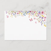Baby in Bloom Floral Baby Shower Registry Card Informatiekaartje (Achterkant)