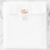 Baby in Bloom Floral Baby shower Ronde Sticker (Tas)