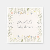 Baby in Bloom Floral Baby shower servet (Voorkant)