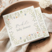 Baby in Bloom Floral Baby shower servet