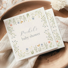 Baby in Bloom Floral Baby shower servet