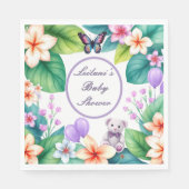 Baby in Bloom floral baby shower unisex Servet (Voorkant)