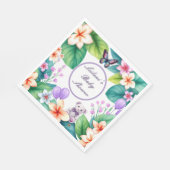 Baby in Bloom floral baby shower unisex Servet (Hoek)