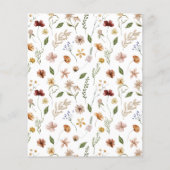 Baby in Bloom Floral Budget Baby shower Invite (Achterkant)