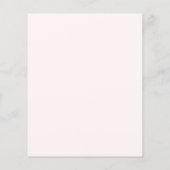 Baby in Bloom Floral Budget Baby shower Uitnodigin (Achterkant)