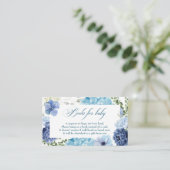 Baby in bloom floral chinoiserie boeken voor baby informatiekaartje (Staand voorkant)