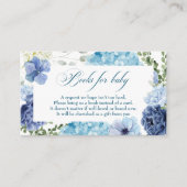 Baby in bloom floral chinoiserie boeken voor baby informatiekaartje (Voorkant)