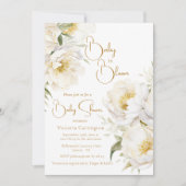Baby in Bloom Floral Elegant Baby shower Kaart (Voorkant)
