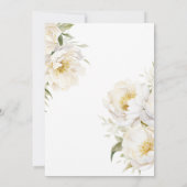 Baby in Bloom Floral Elegant Baby shower Kaart (Achterkant)